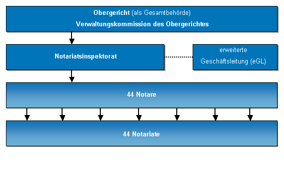 Hierarchie Leitung Notariate