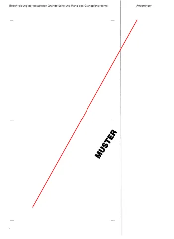 Grundbuch Schuldbriefformular Innenseite