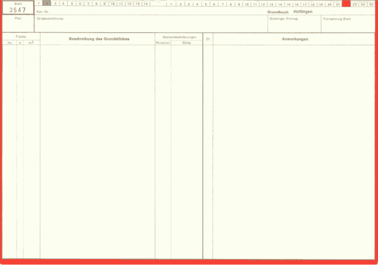 Grafik Beispiel Grundbuchblatt Grundstückbeschrieb 